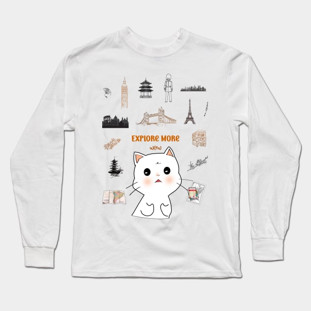 Explore More Long Sleeve T-Shirt by Athikan